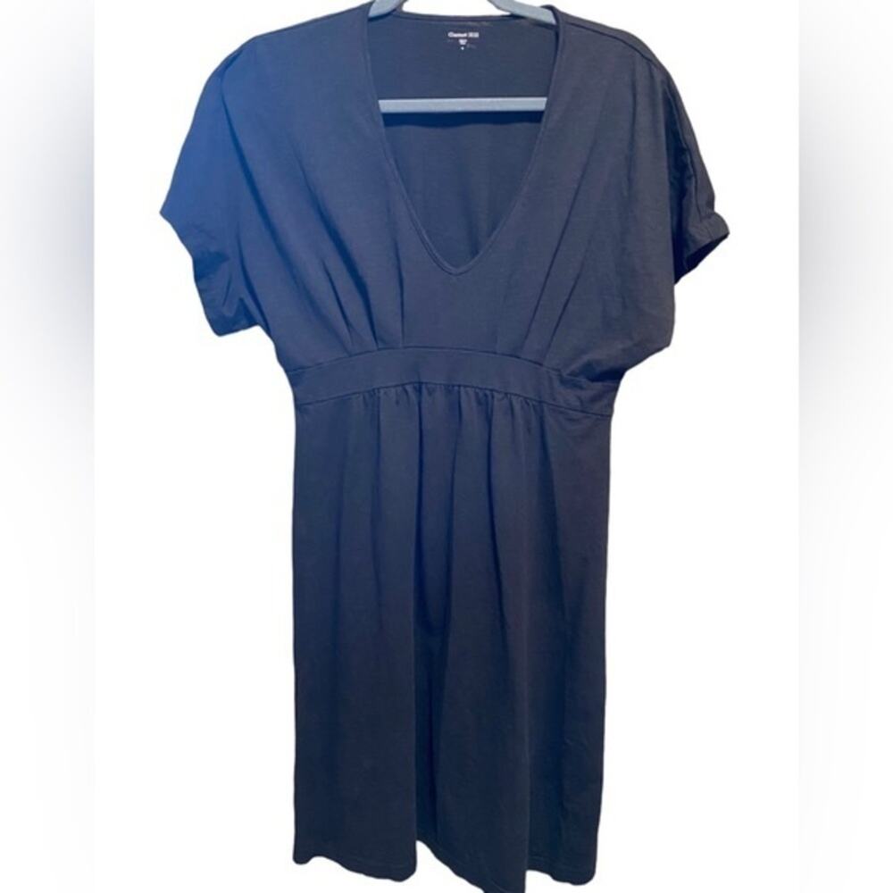 Garnet Hill Dress Women’s Size S Lightweight Mini Babydoll Black Short Sleeve